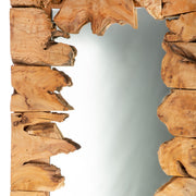 Waveform houten spiegel 35 × 100 cm