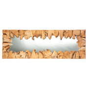 Waveform houten spiegel 35 × 100 cm