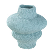 Stegna Ronde Vaas Crème Blauw 21 cm