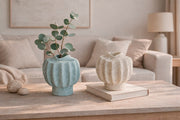 Stegna Vaas Crème Lichtblauw 21 cm