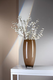 Bruin-Grijze Glazen Vaas Africa 40 cm