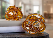 Glaskunst Hitch Oranje Knoop