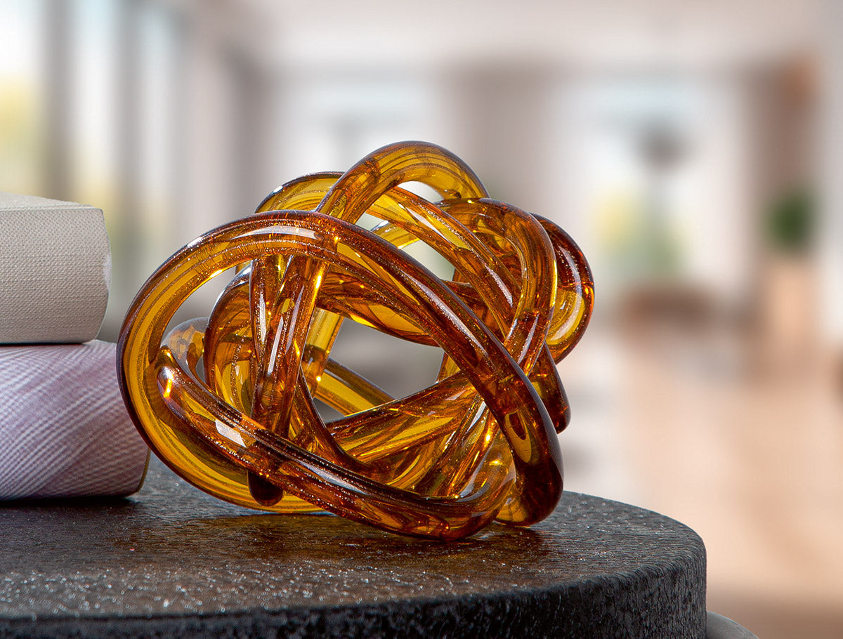 Glaskunst Hitch Oranje Knoop