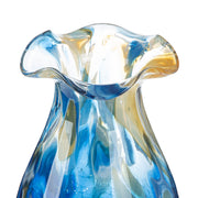 Blauwe glazen vaas Kandaru 23.5 cm