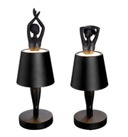 Odette LED Ballerina Tafellamp Zwart