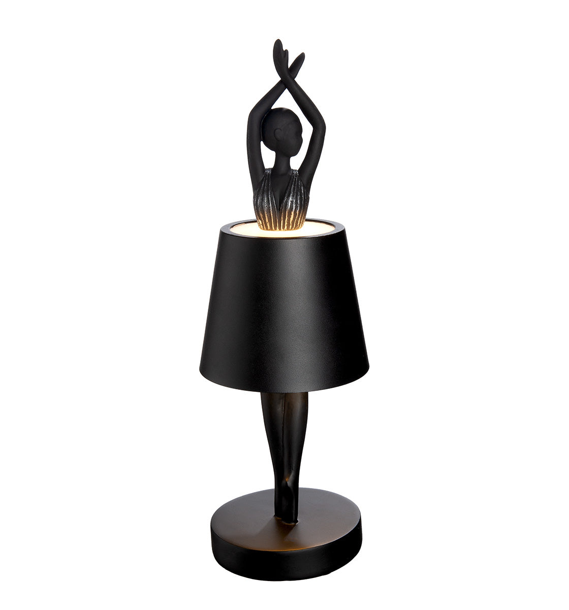 Odette LED Ballerina Tafellamp Zwart