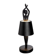 Odette LED Ballerina Tafellamp Zwart