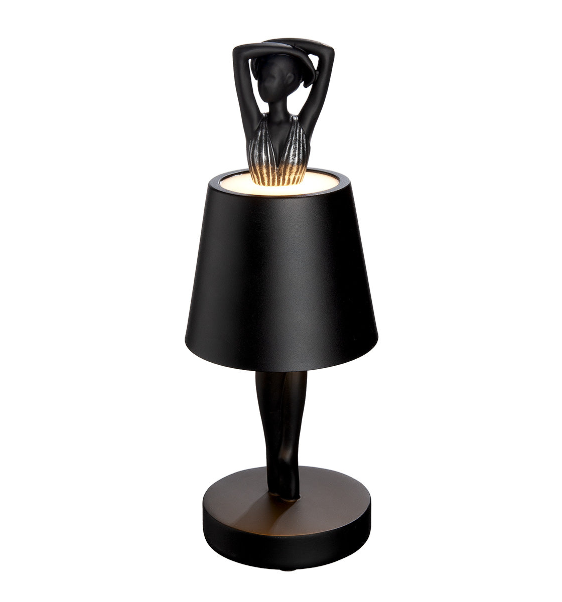 Odette LED Ballerina Tafellamp Zwart