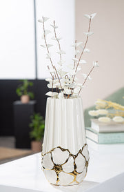 Imbali Vaas Wit-Goud 21-40 cm