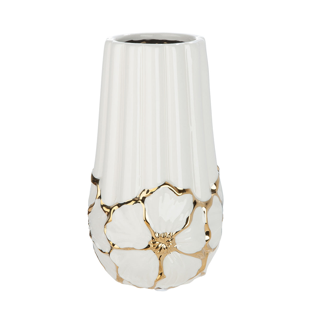 Imbali Vaas Wit-Goud 21-40 cm
