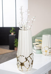 Imbali Vaas Wit-Goud 21-40 cm