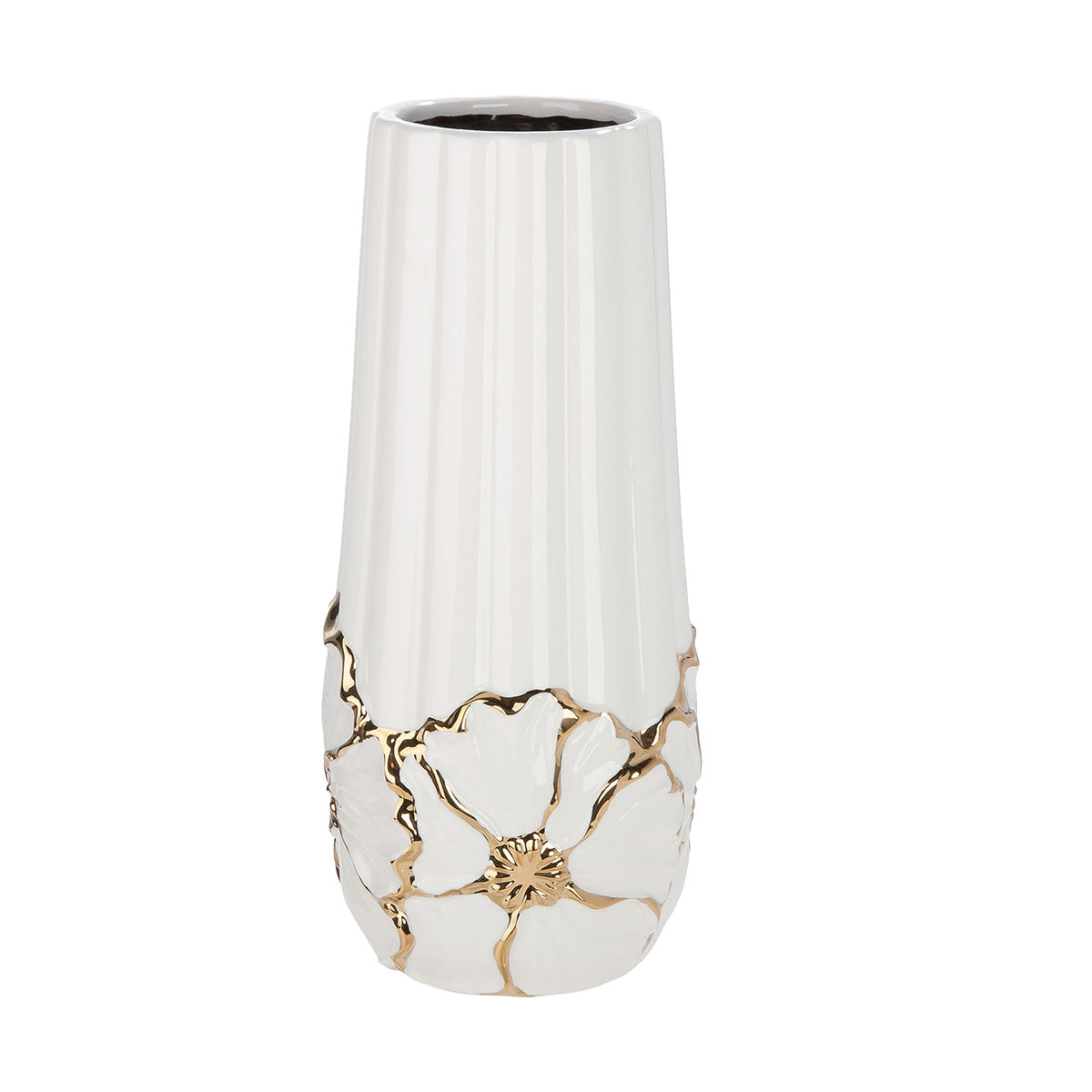 Imbali Vaas Wit-Goud 21-40 cm