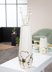 Imbali Vaas Wit-Goud 21-40 cm