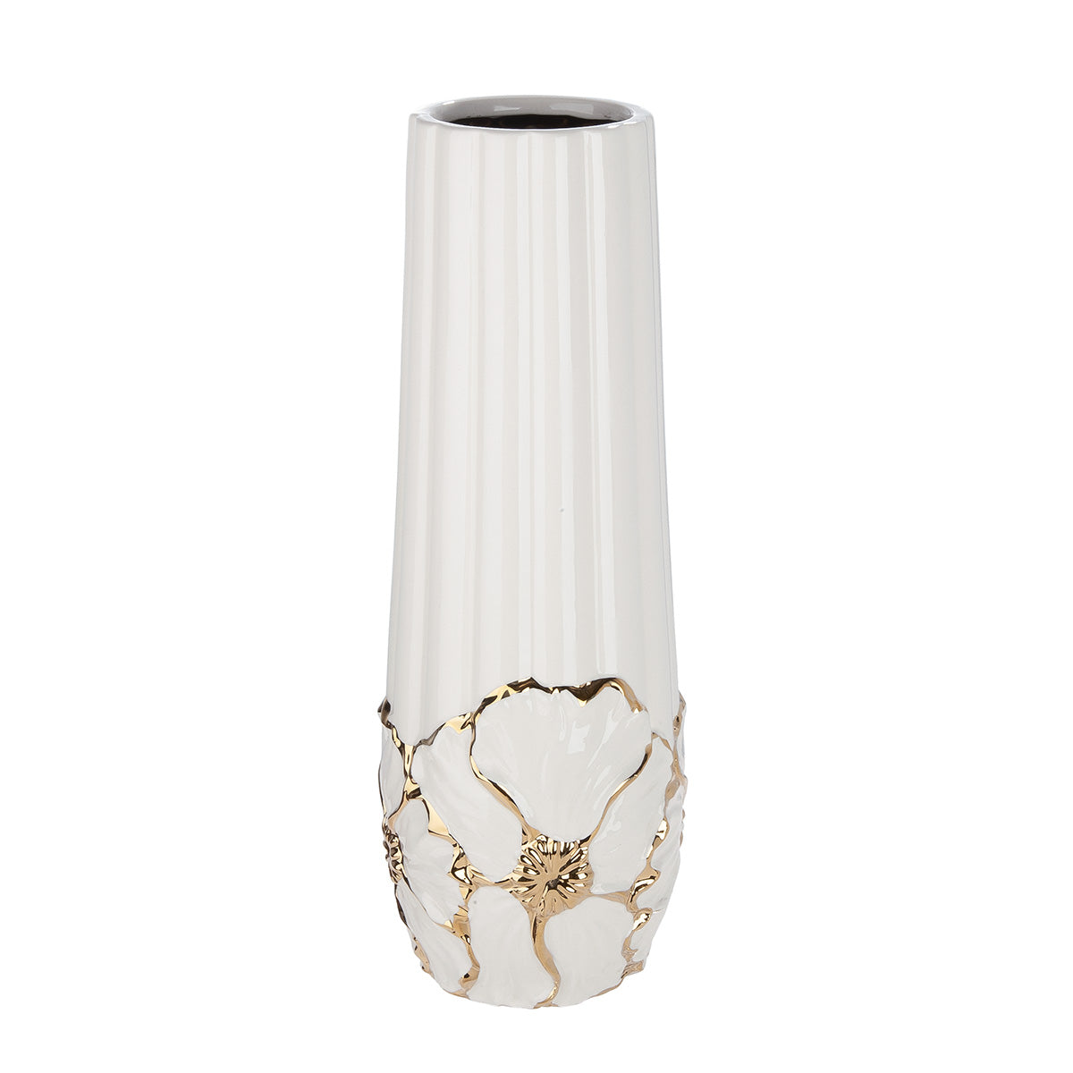 Imbali Vaas Wit-Goud 21-40 cm