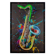 Music Splash LED schilderij 93 cm