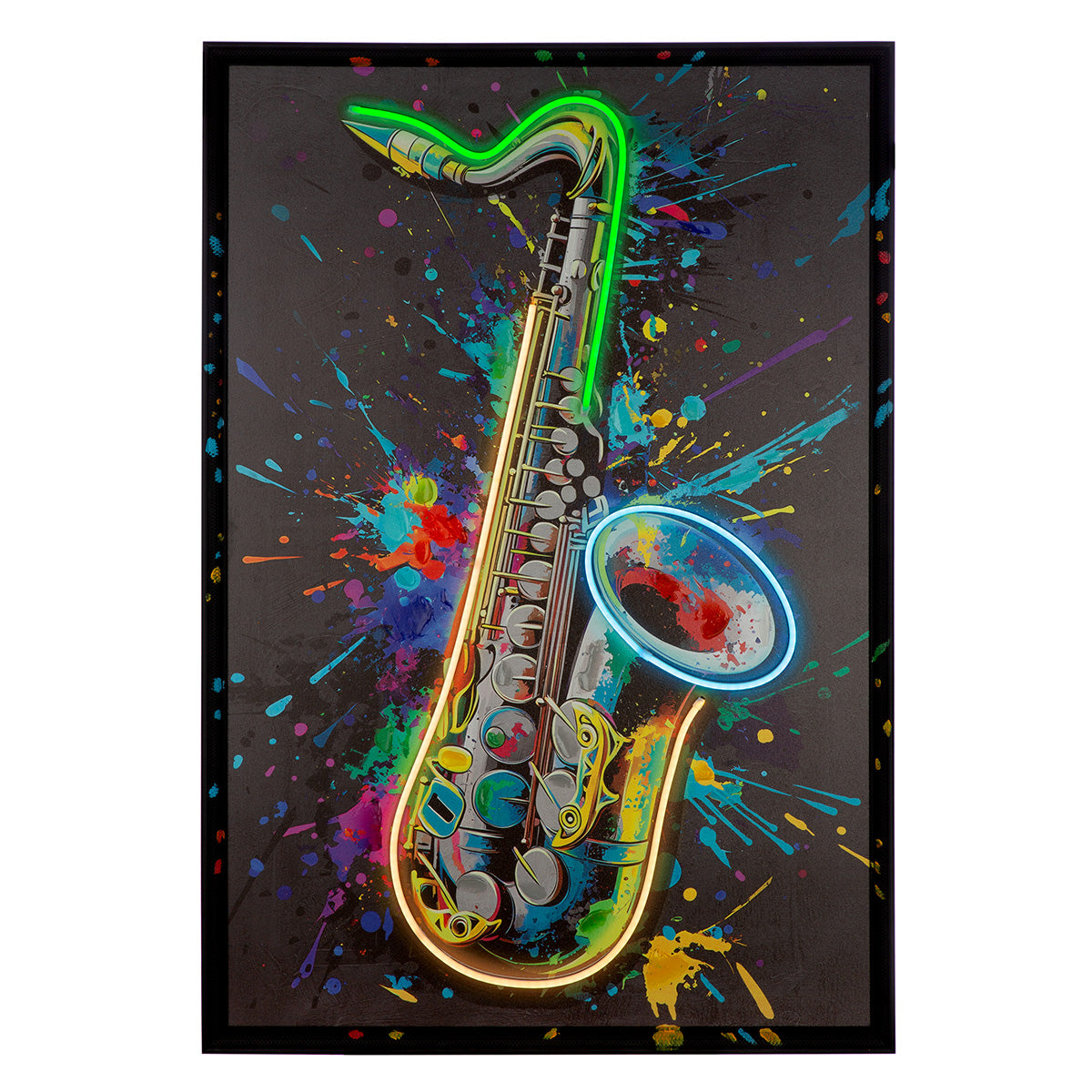 Music Splash LED schilderij 93 cm