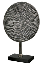 Round Aluminium Sculptuur Zilver