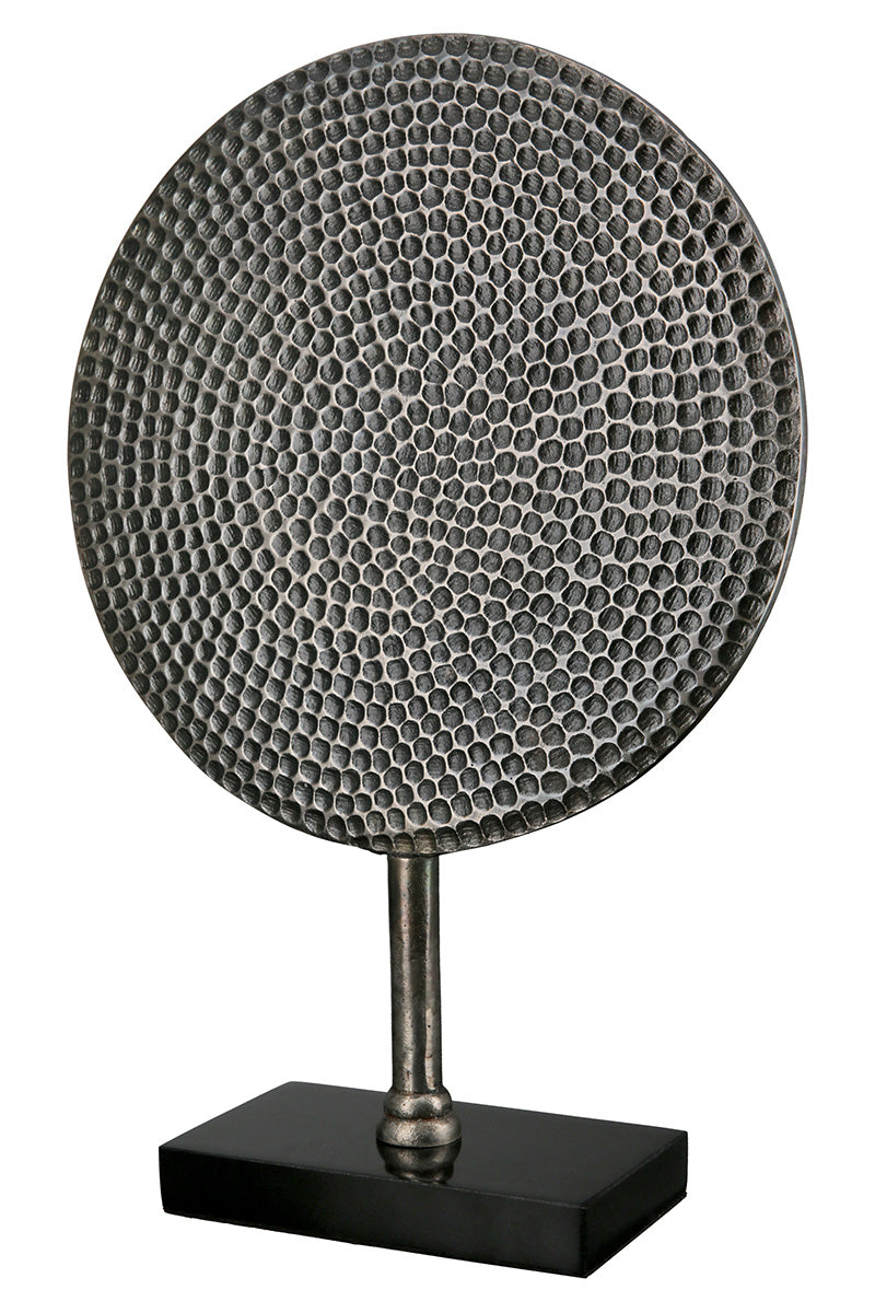 Round Aluminium Sculptuur Zilver