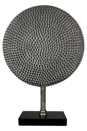 Round Aluminium Sculptuur Zilver
