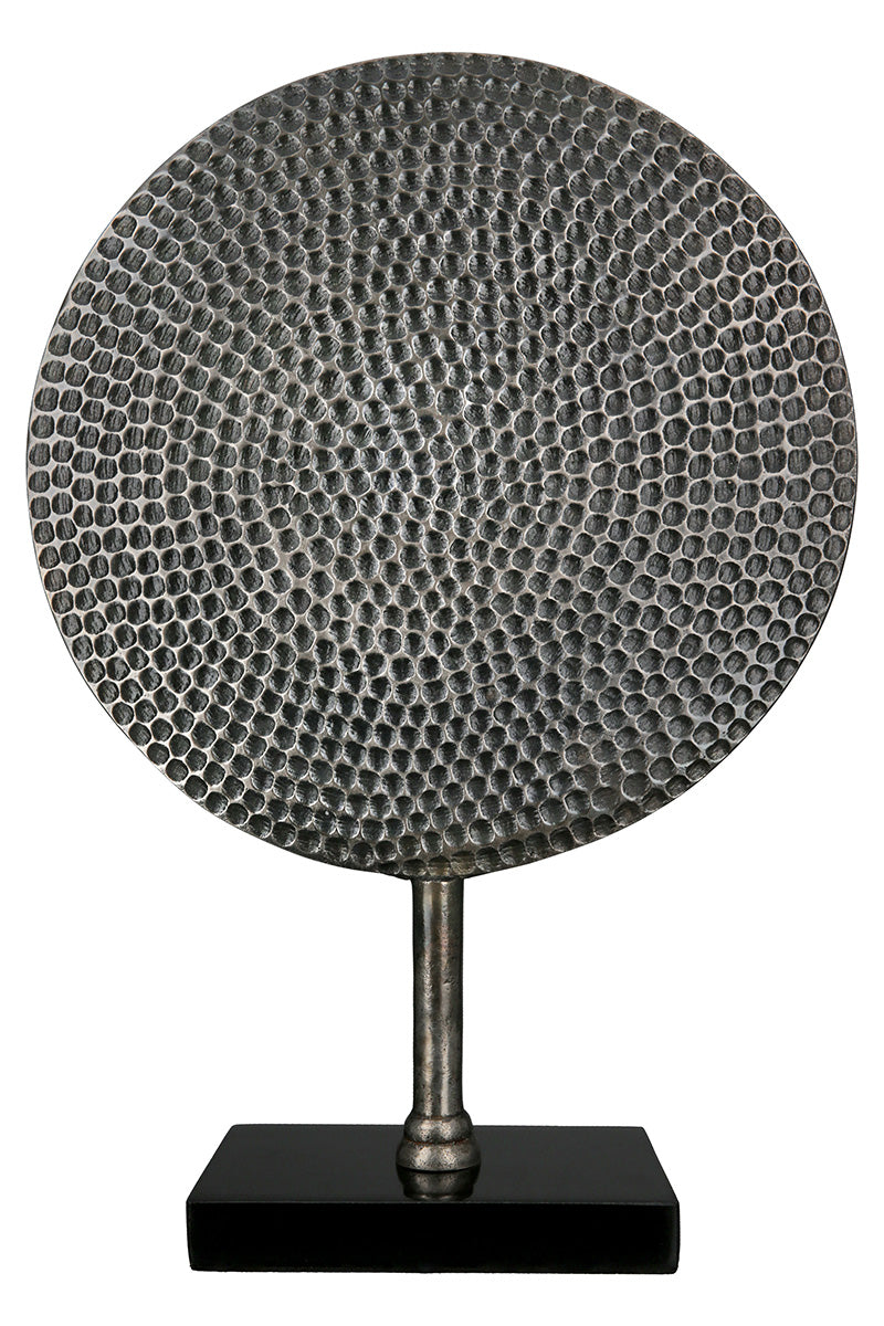 Round Aluminium Sculptuur Zilver
