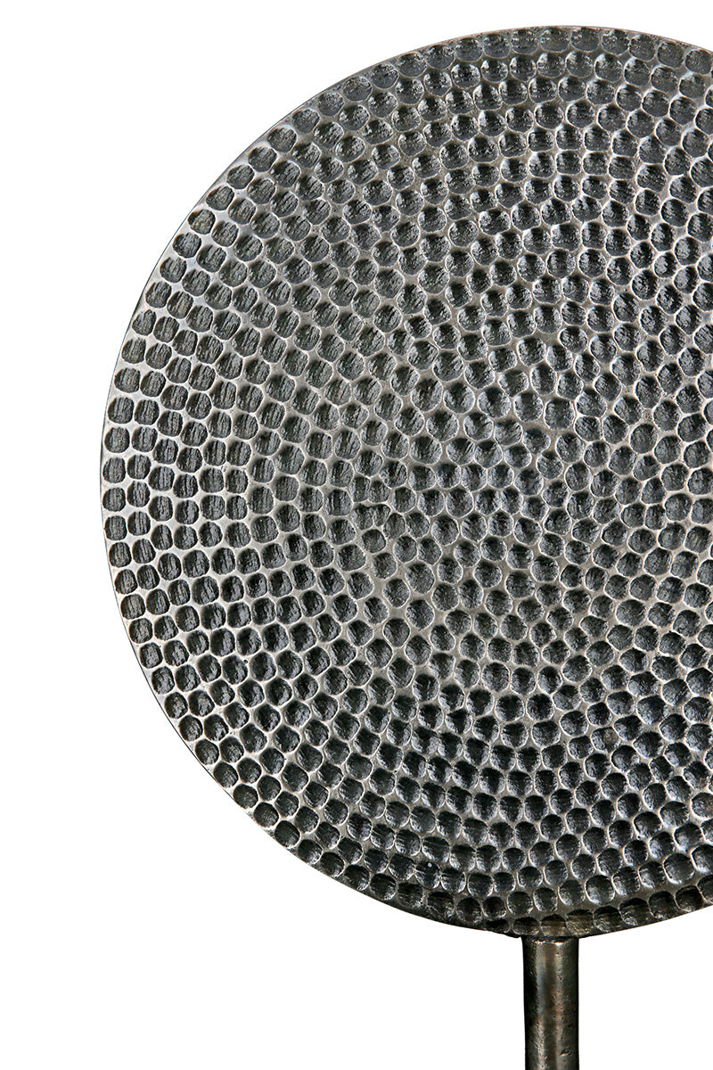 Round Aluminium Sculptuur Zilver