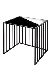 Straight Glazen Metalen Bijzettafel Set