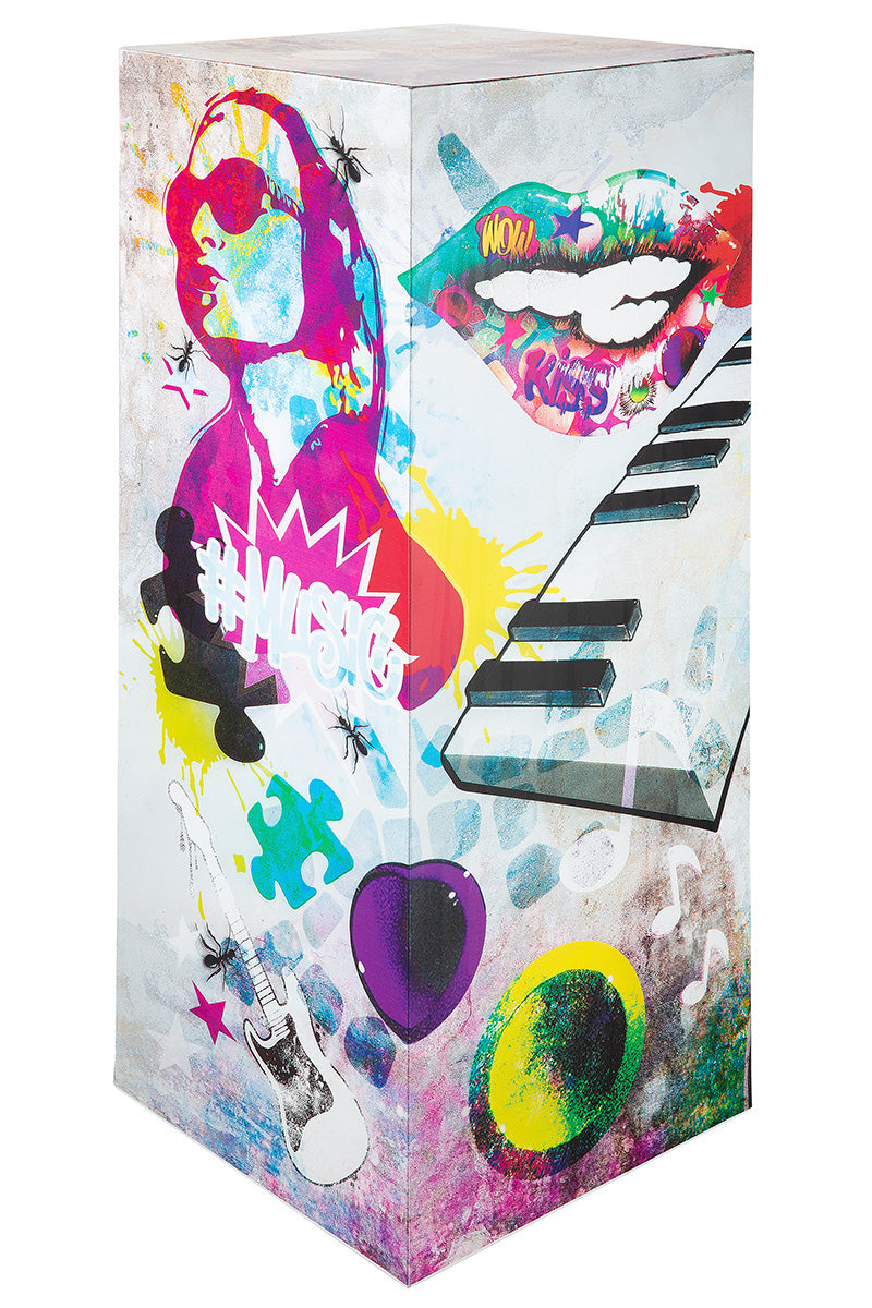 Street Art metalen pilaar 100 cm