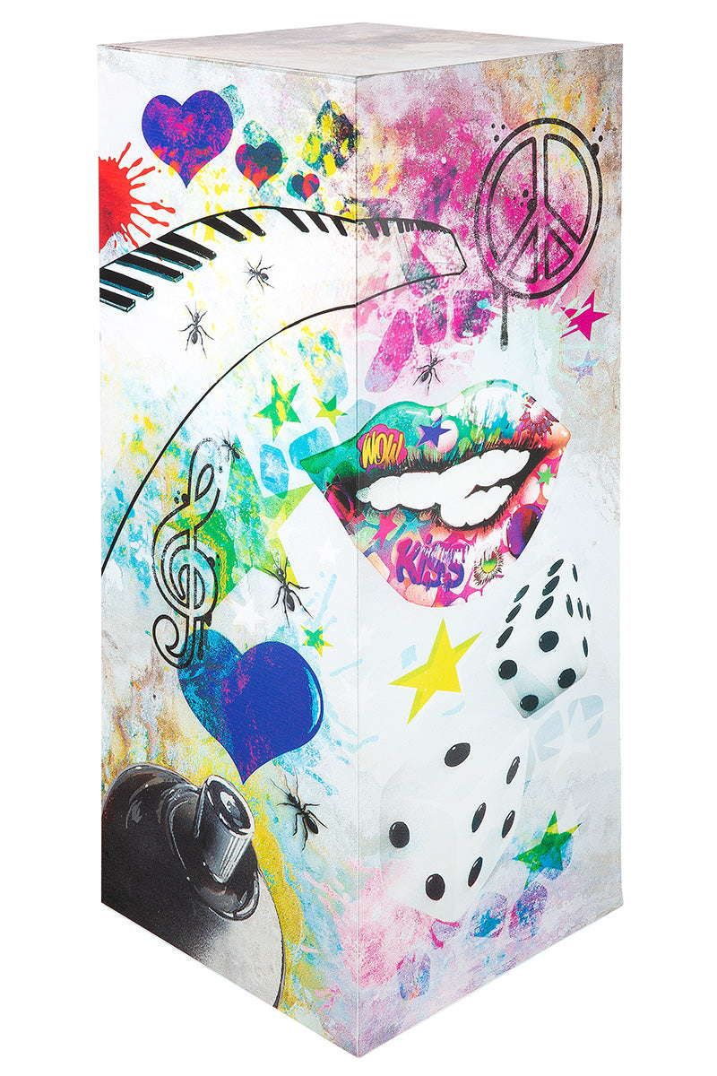 Street Art metalen pilaar 100 cm