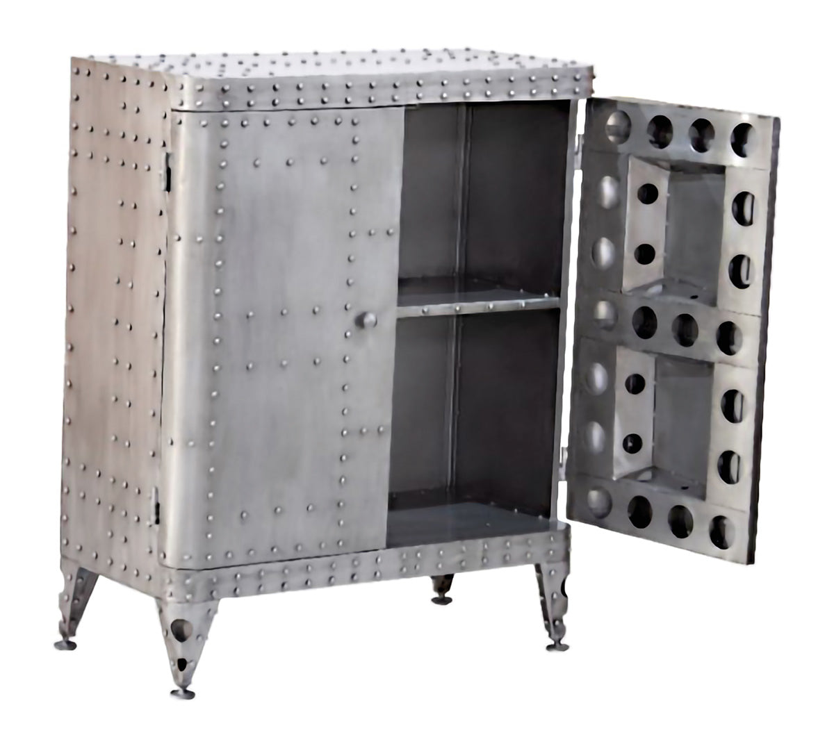 Aviation zilveren metalen dressoir