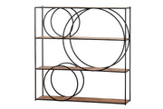 Circle Metalen Rek Bruin Rond Design