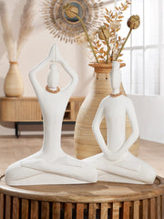 Yoga Ladys Houten Figuur Wit
