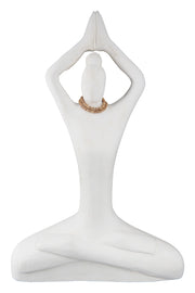 Yoga Ladys Houten Figuur Wit