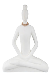 Yoga Ladys Houten Figuur Wit