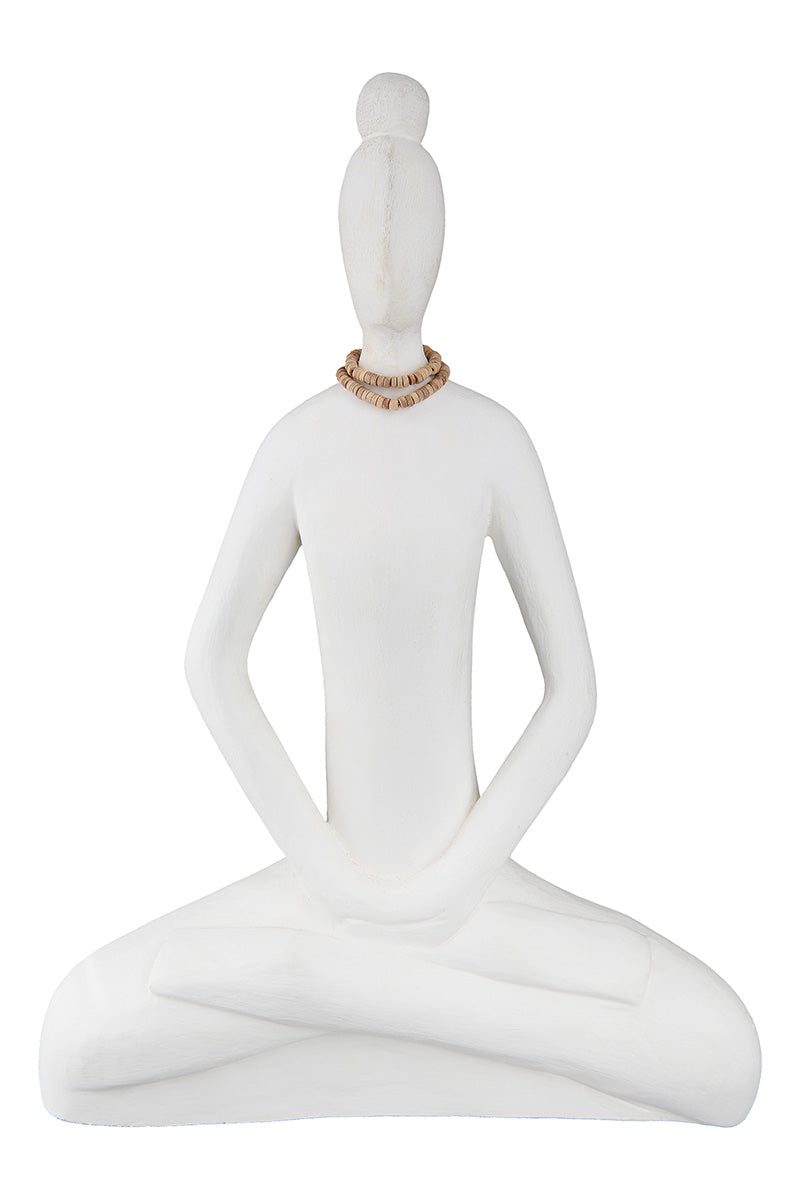 Yoga Ladys Houten Figuur Wit