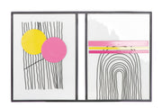 Modern metalen schilderij 56 × 36 cm