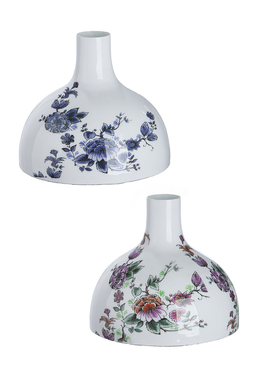 Florale Crèmekleurige Vaas 20 cm