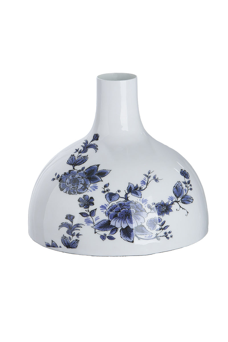 Florale Crèmekleurige Vaas 20 cm