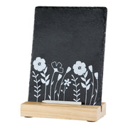Leisteen Krijtbord Blütezeit 21 cm