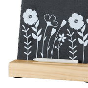 Leisteen Krijtbord Blütezeit 21 cm