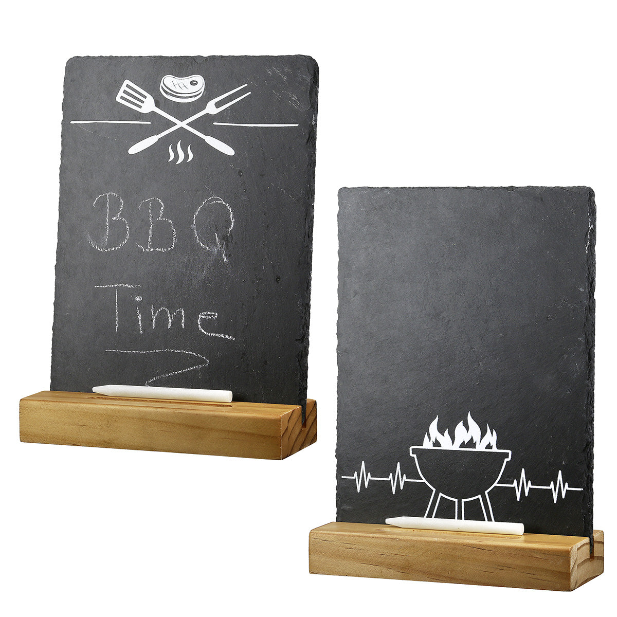 Leisteen Krijtbord Grill 21 cm