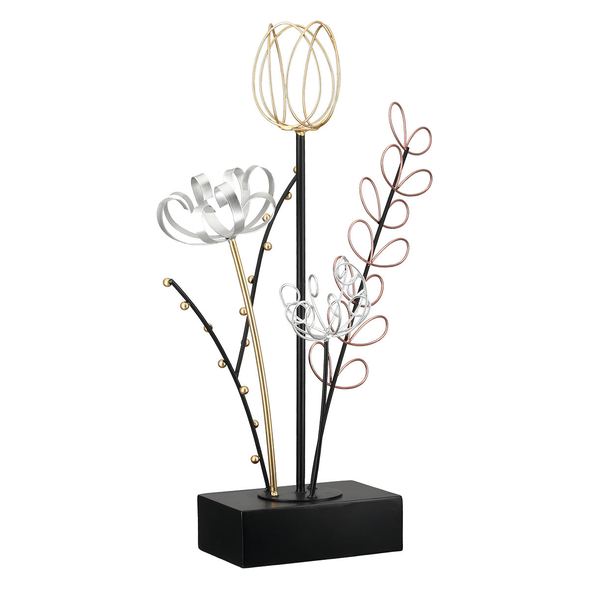 Metalen Bloemdecoratie Flora Kleurrijk