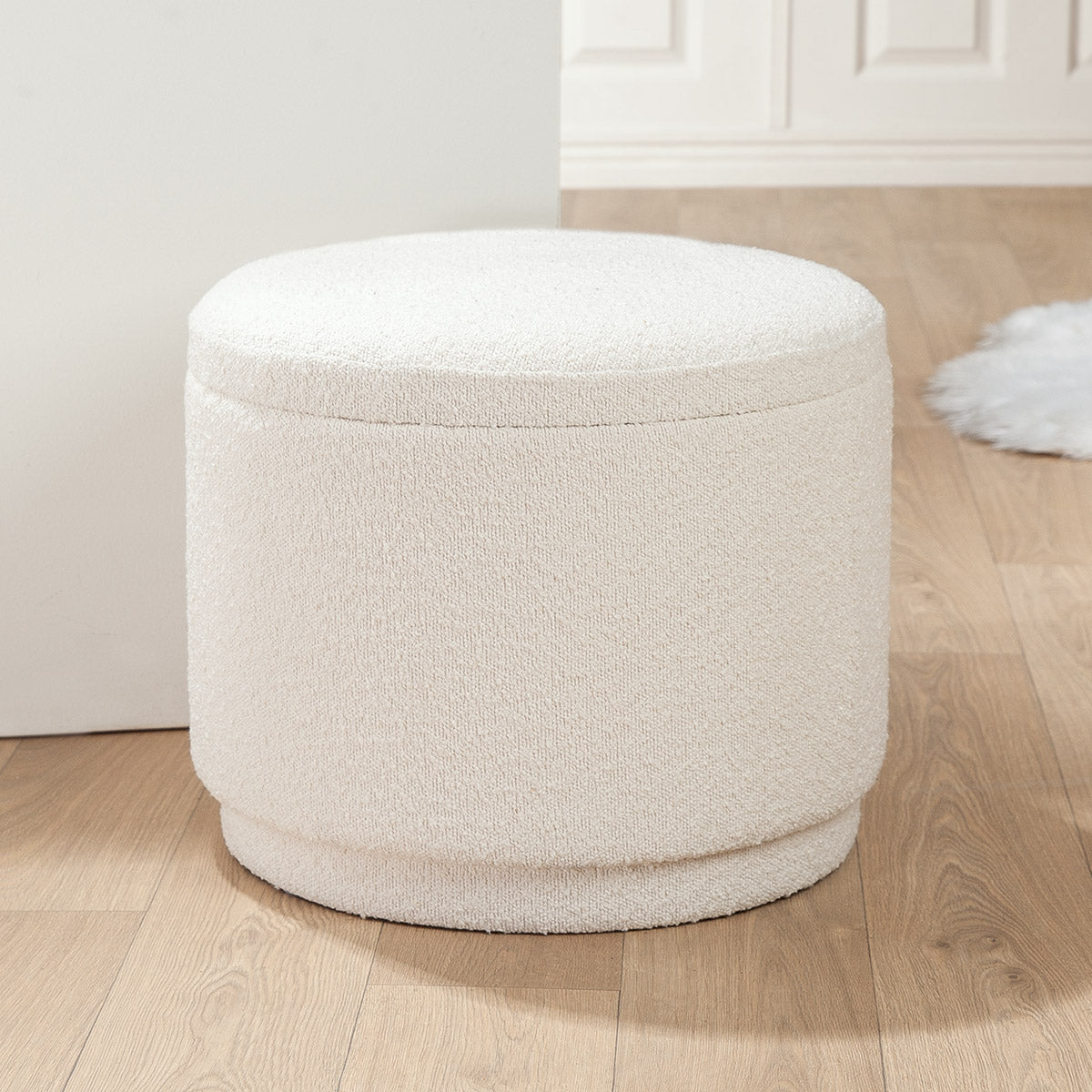 Ronde Scandi Kruk Crème