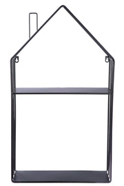 House Metalen Wandplank Zwart