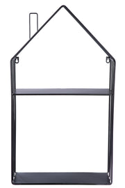 House Metalen Wandplank Zwart