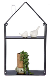 House Metalen Wandplank Zwart