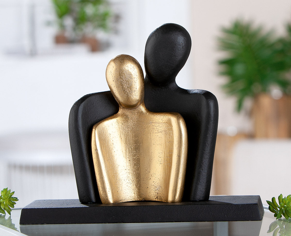Couple Aluminium Beeldpaar Zwart