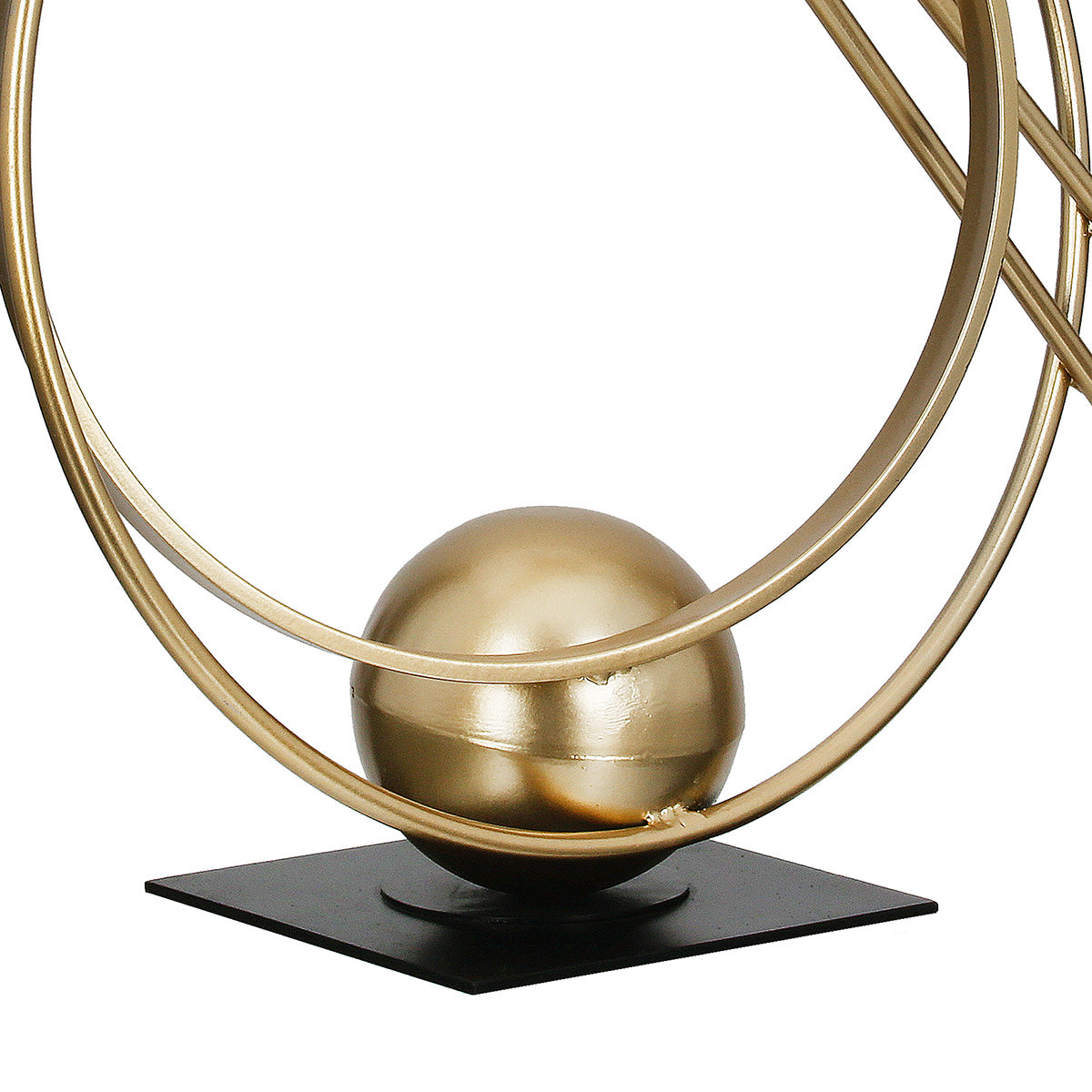 Abstracto Metalen Sculptuur Goud