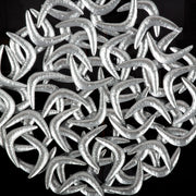 Salerno zwart-zilveren 3D wanddecoratie