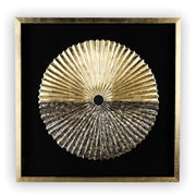 Plato zwart-gouden 3D wanddecoratie