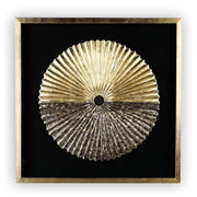 Plato zwart-gouden 3D wanddecoratie